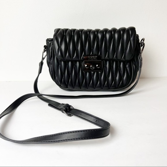 Badgley Mischka Black puff style crossbody - Picture 2 of 9